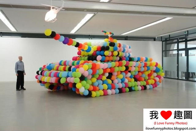 用氣球做的坦克