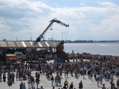 The Giant Diver by The River Schelde