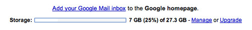 I bought additional storage for my Gmail account