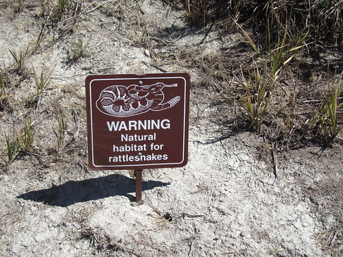  Beware of Rattlesnakes sign - Lost Canyons Golf Course - Ventura County CA