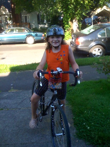 Excited 10yr old Cyclist...