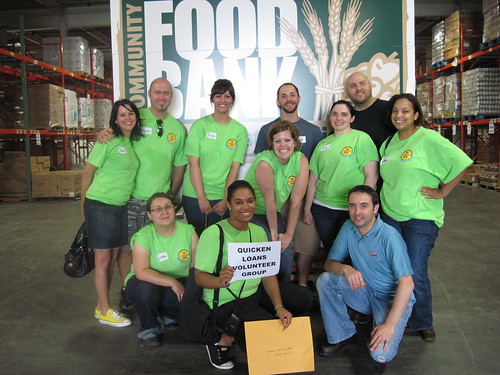  spent 3 hours volunteering at Gleaners Community Food Bank in Detroit.