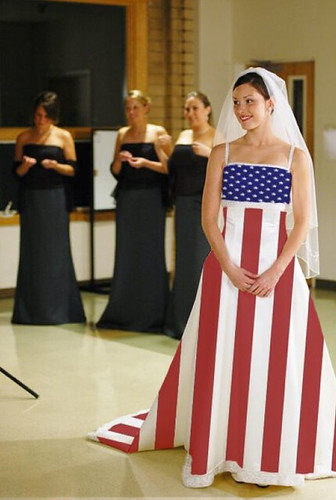 Most Patriotic Wedding Dress Ever In honor of Fourth of July we present to