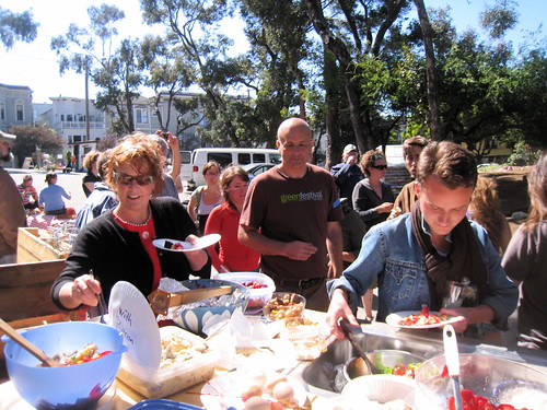  Hayes Valley Farm for a potluck picnic in honor of Interdependence Day