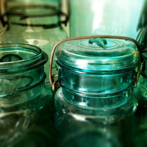 Mason jars waiting to be used...