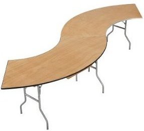 Serpentine Tables in an &quot;S&quot;