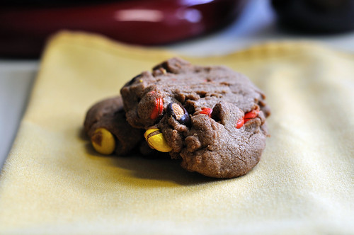 Reese's Pieces Chocolate Peanut Butter Cookies