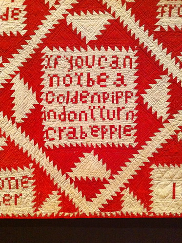 July 29: Detail of Red and White Quilt