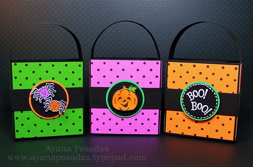 Halloween Polka-Dot Treat Bags (10)