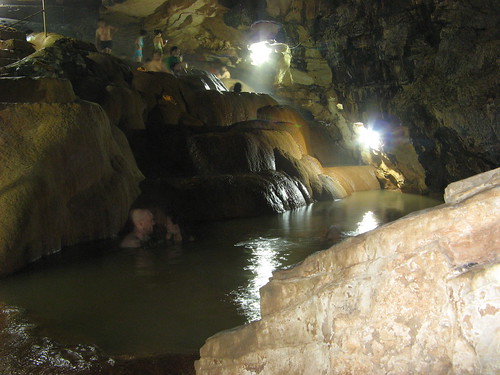 hot springs inside yangshuo's water cave