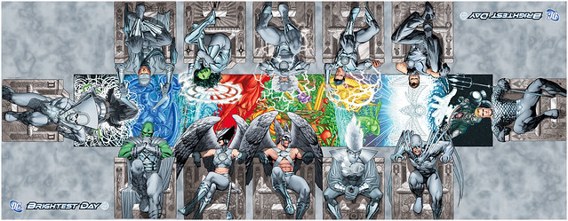 DC Comics White Lantern Variant Covers - a la the Sistine Chapel
