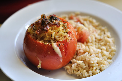 Spicy Stuffed Tomatoes