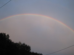 no rain, no storm, just a beautiful rainbow!