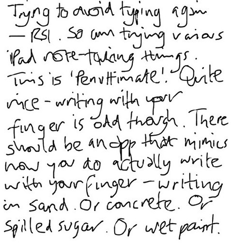 writing with your finger - corrected
