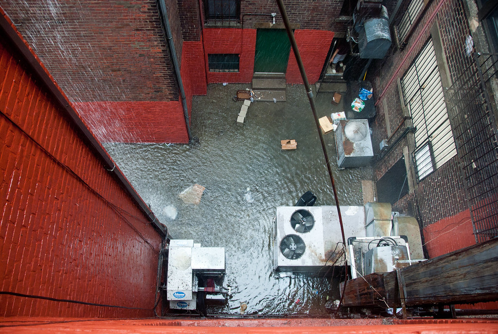 alley and water
