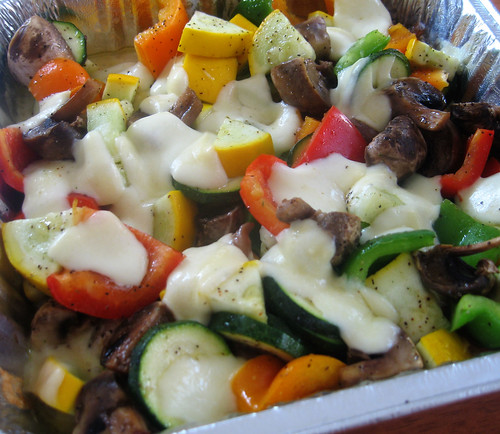 grilled veggies with mozzarella
