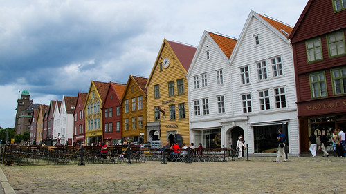 Warehouse Row in the Old Harbor - Bergen, Norway
