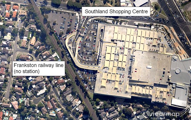 Southland Shopping Centre from above