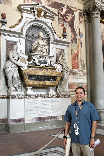 Jose at Galileo's Tomb