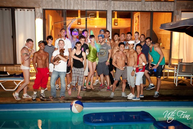 Fire Island Pines - Pines Party Weekend 2010; House Group Shot