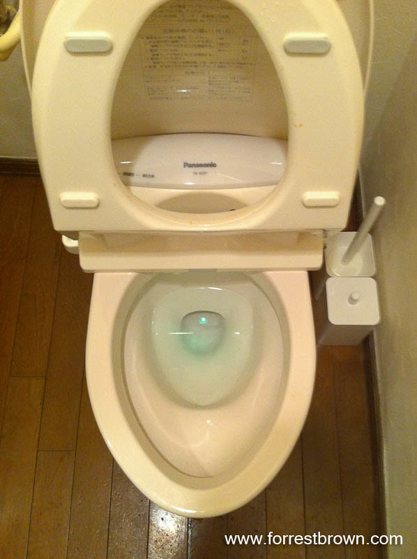 Cool light-up toilet in Japan.