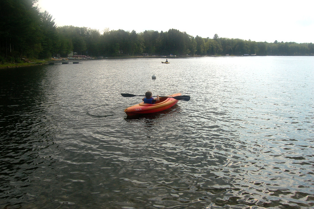 zeek's first kayaking