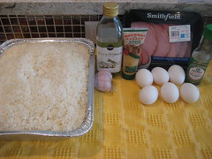 frozen killer rice and ingredients for arroz frito