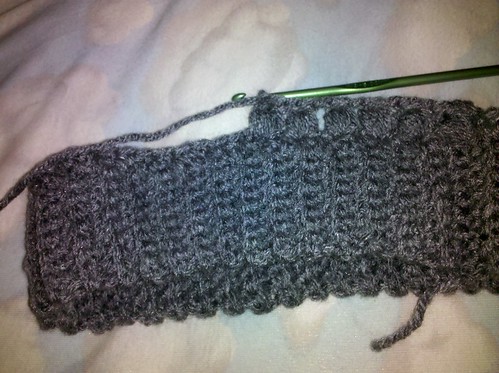ribbing + single crochet