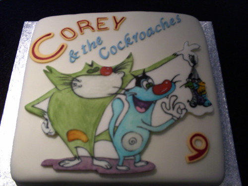 oggy and cockroaches. Oggy and the Cockroaches Cake