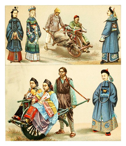 014.Transporte en China -Geschichte des kostüms in chronologischer entwicklung 1888- A. Racinet