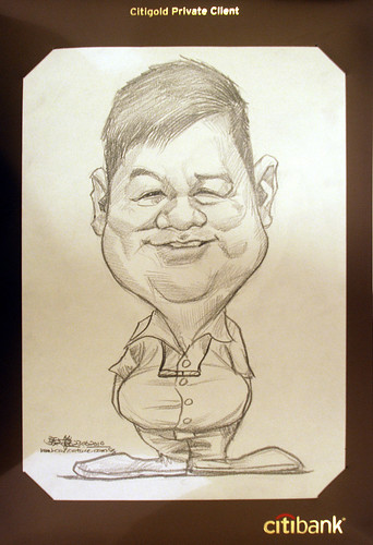 Portrait & caricature live sketching for Citigold Private Client 23 June 2010 - 3