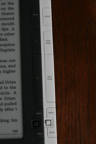 Amazon changed the buttons on the second gen Kindle DX