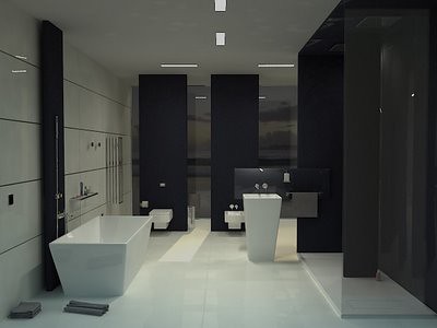 fotos de banheiros modernos