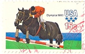 15 cent Olympic 1980 stamps 