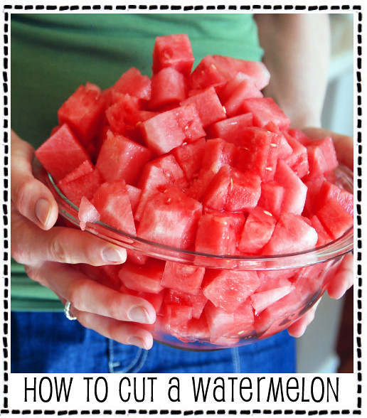 How to Cut a Perfect Bowl of Watermelon
