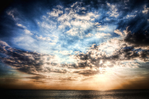 フリー写真素材|自然・風景|空|雲|夕日・夕焼け・日没|