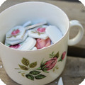 How to make a mosaic pot out of vintage rose china