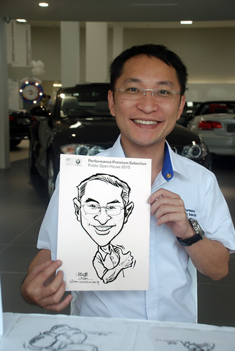 Caricature live sketching for Performance Premium Selection BMW - Day 3 - 5