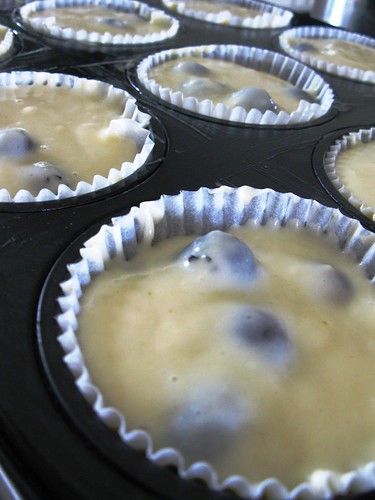 Singlish Swenglish Blue berrycupcake with Caramel Buttercream