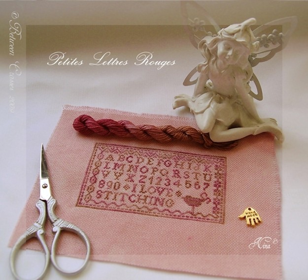 Petite Rouges Lettres_pink_Nina_stitched_2009april