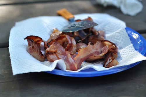 Camping bacon always tastes better