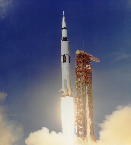 Apollo 11 Launched Via Saturn V Rocket