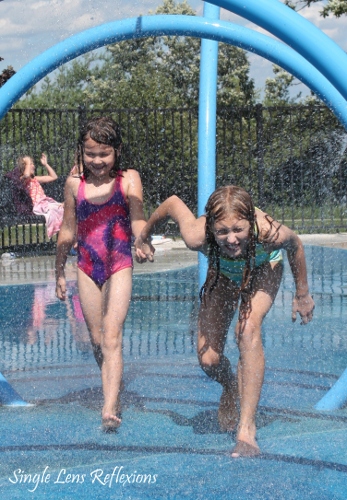 Girls at Splash Pad