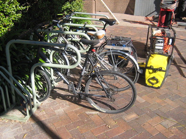 MCA front yard, Bike rack