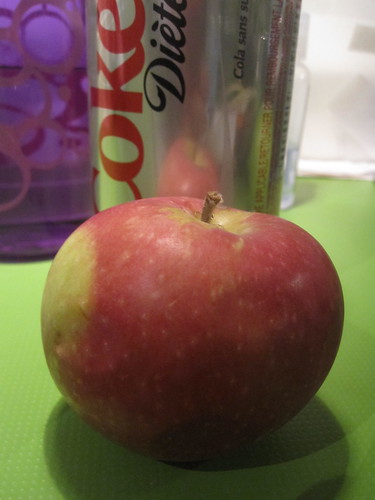 Soda ($1.25), apple 
