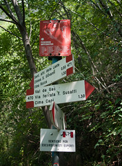 Alpine trail markers