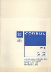Consul 7113 -- Spare parts list / Katalog náhradních dílů