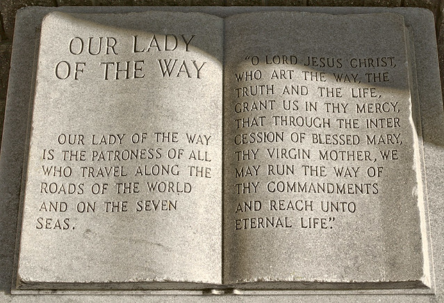 Shrine of Our Lady of the Way, in Saint Peters, Missouri, USA - inscription