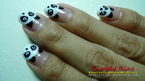 Nail Art Panda 07