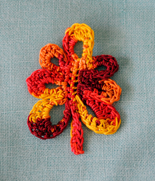crochet oak leaf